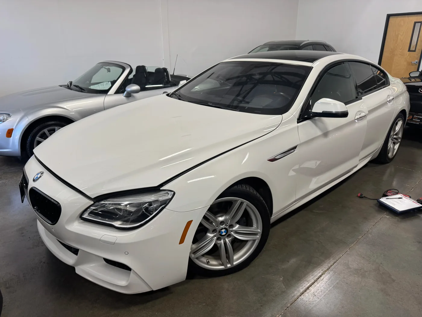 Pre-purchase inspection in progress
